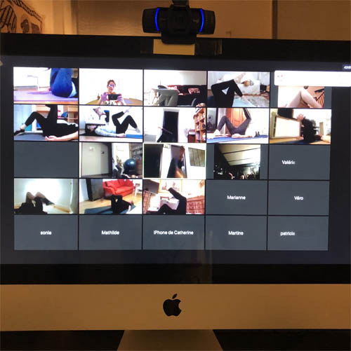 Le pôle fitness gère la webcam !