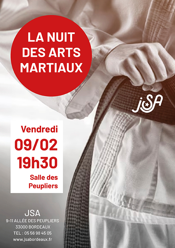 La nuit des arts martiaux aux JSA le 9 février